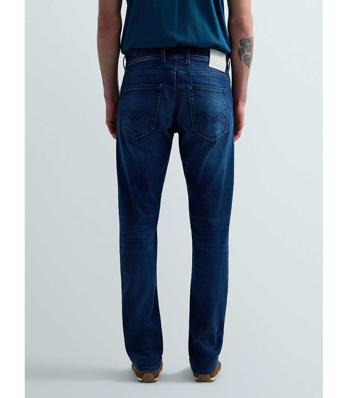 スリムストレートフィットGROVER Hyperflex Matrix ストレッチデニム 詳細画像 ブルー 3